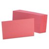 Oxford Index Cards, Plain, 3 x 5", Cherry, PK100 7320-CHE